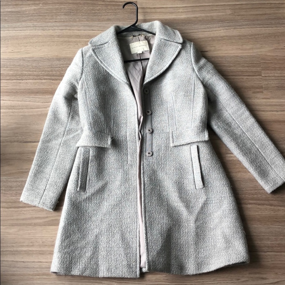Banana Republic Grey Peacoat